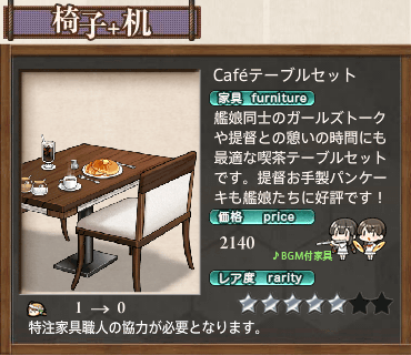 Caféテーブルセット