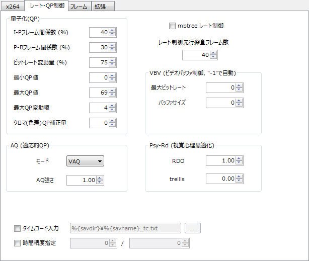 MP4出力設定2